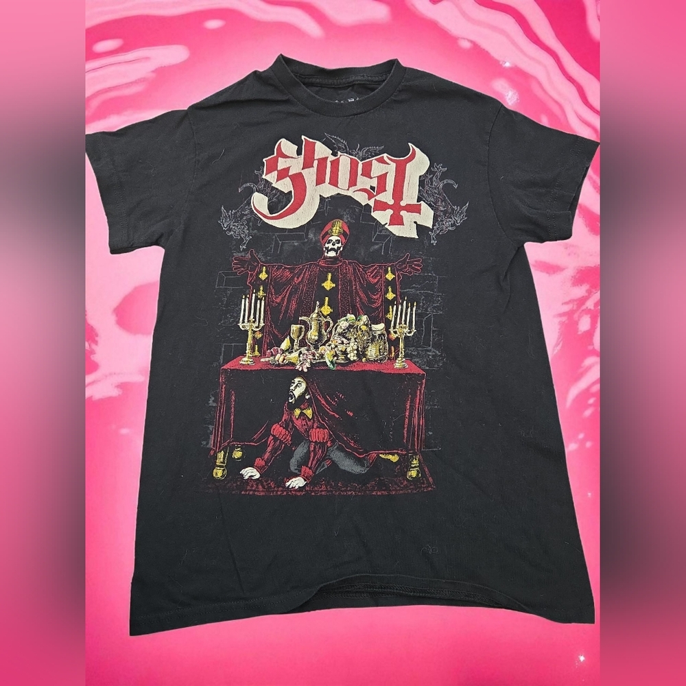 *0679 Ghost Graphic Top Tee Unisex Adults SM